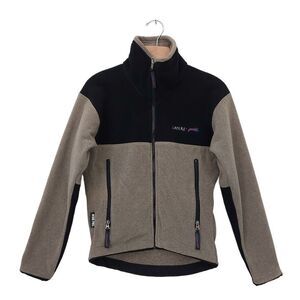 Layers Fleece Jacket Girls 12-14 Black Brown Polartec Full Zip Windproof Winter